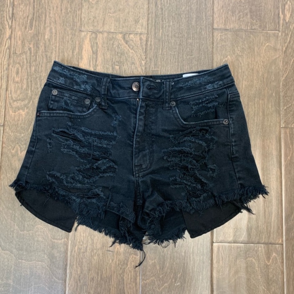 AE denim distressed shorts 00
